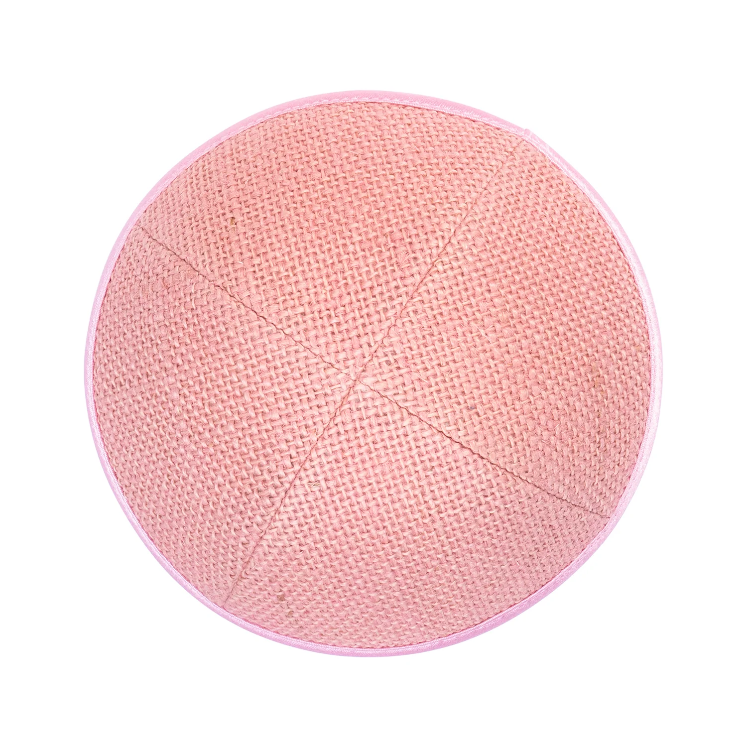 IKIPPAH BABY PINK BURLAP YARMULKE - Image 2