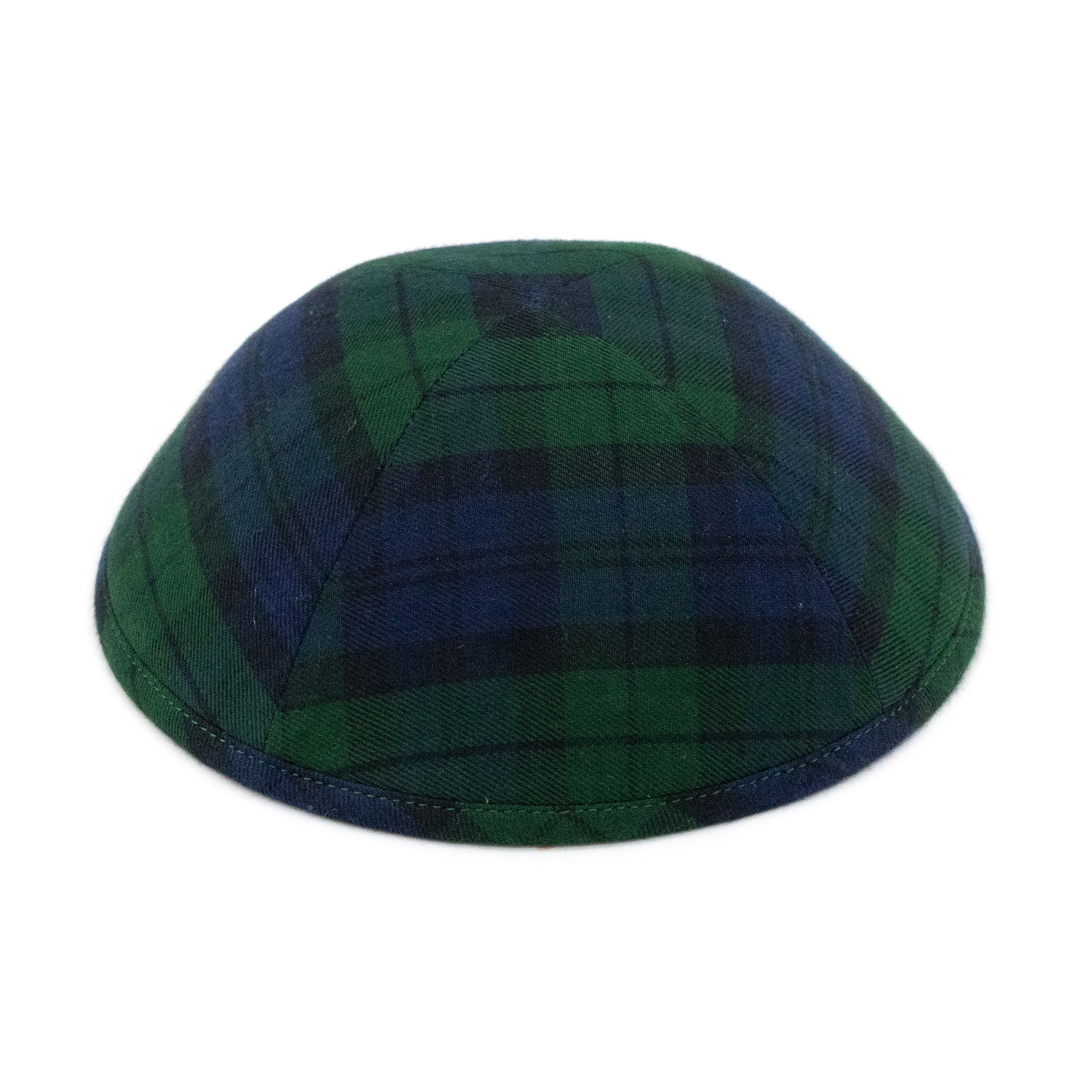 IKIPPAH WOOL PLAID YARMULKE - Image 4