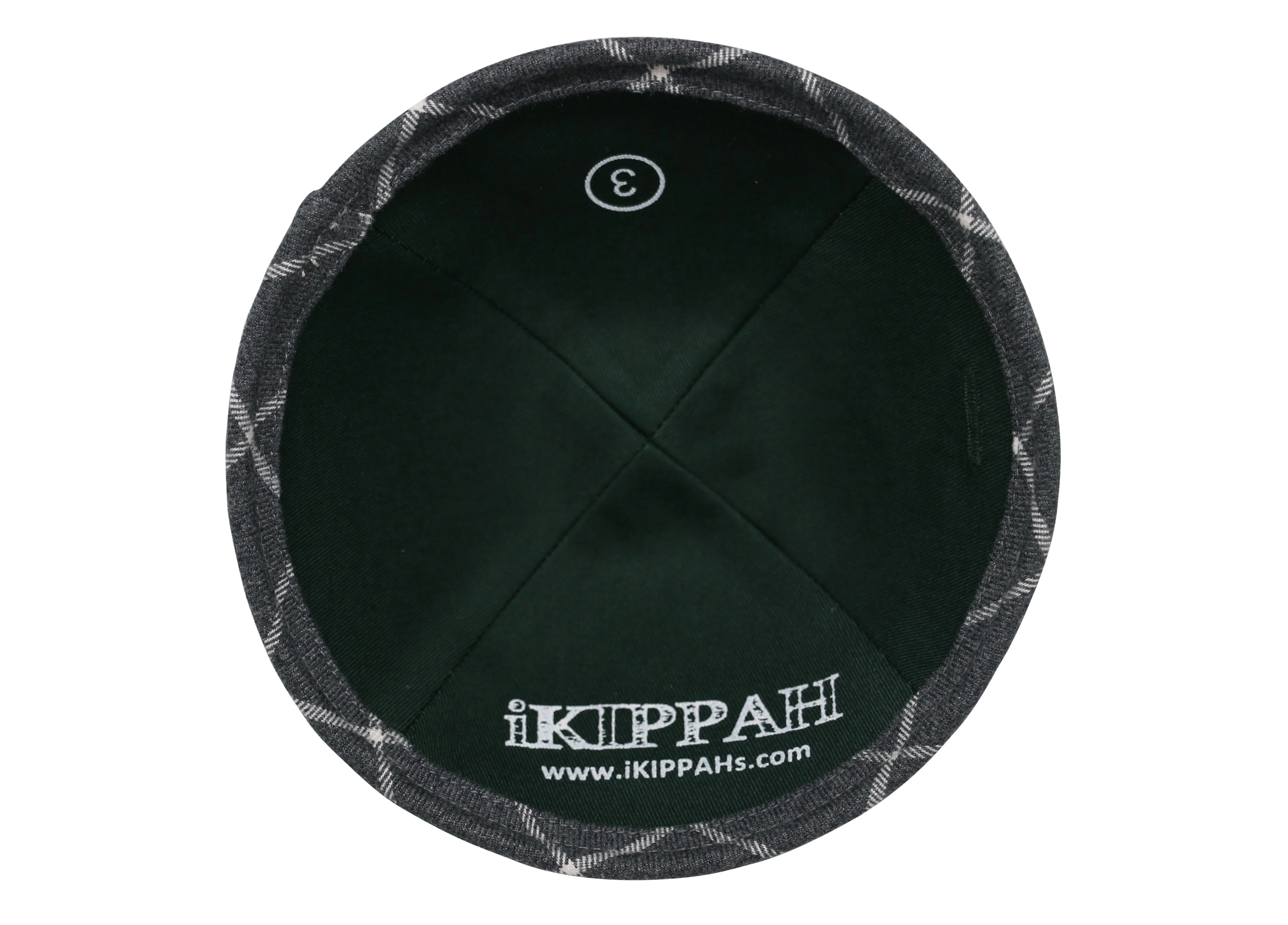 IKIPPAH WOOL PLAID YARMULKE - Image 8