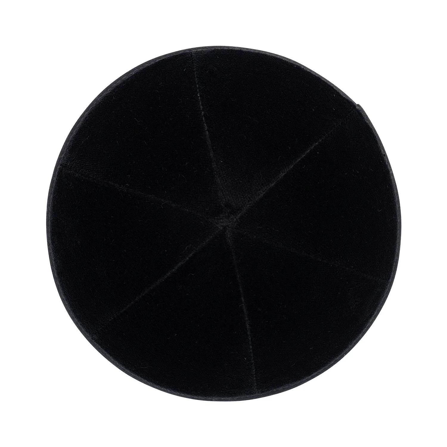 IKIPPAH BLACK VELVET - 6 PANEL YARMULKE - Image 2