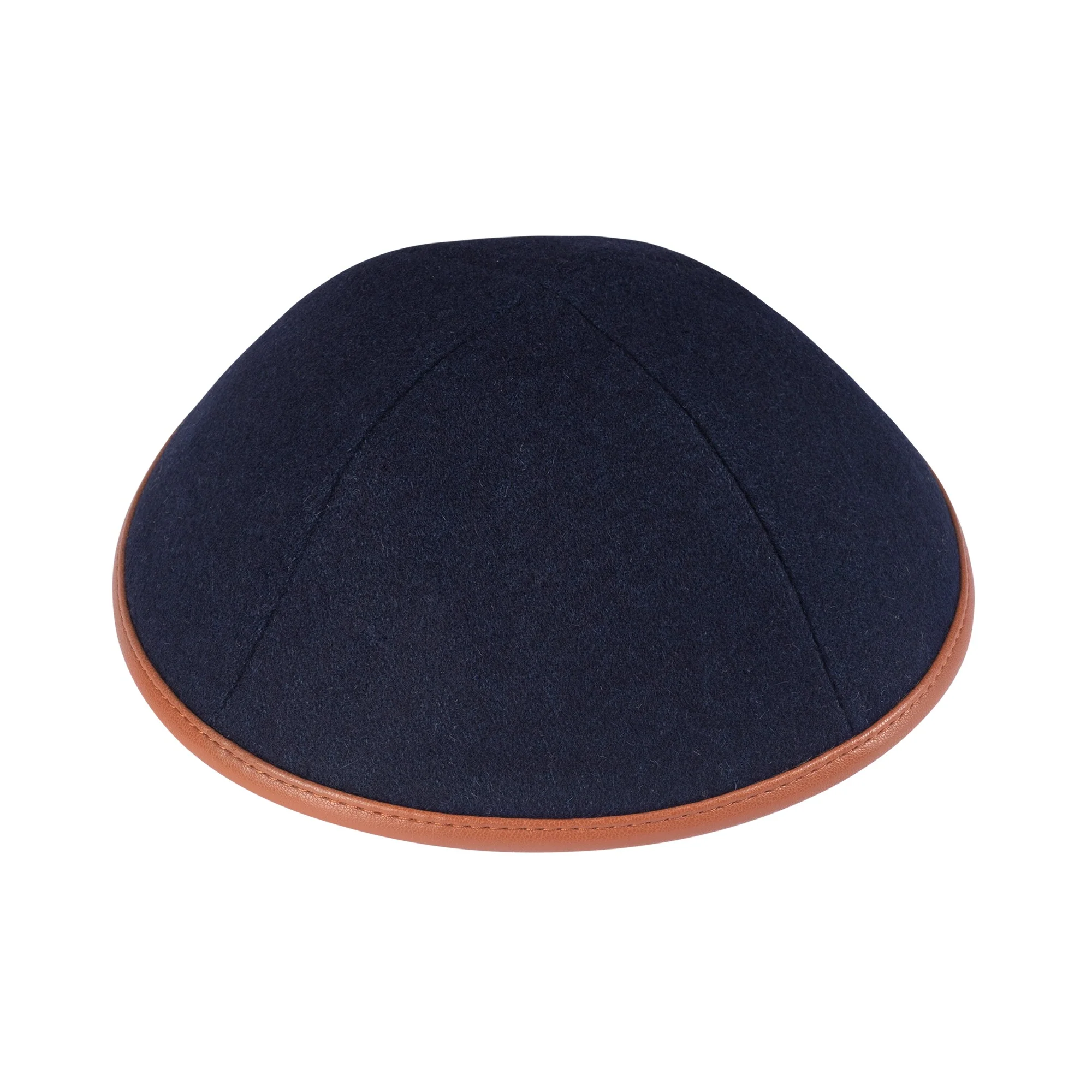 IKIPPAH WOOL W/ LEATHER RIM YARMULKE - Image 12