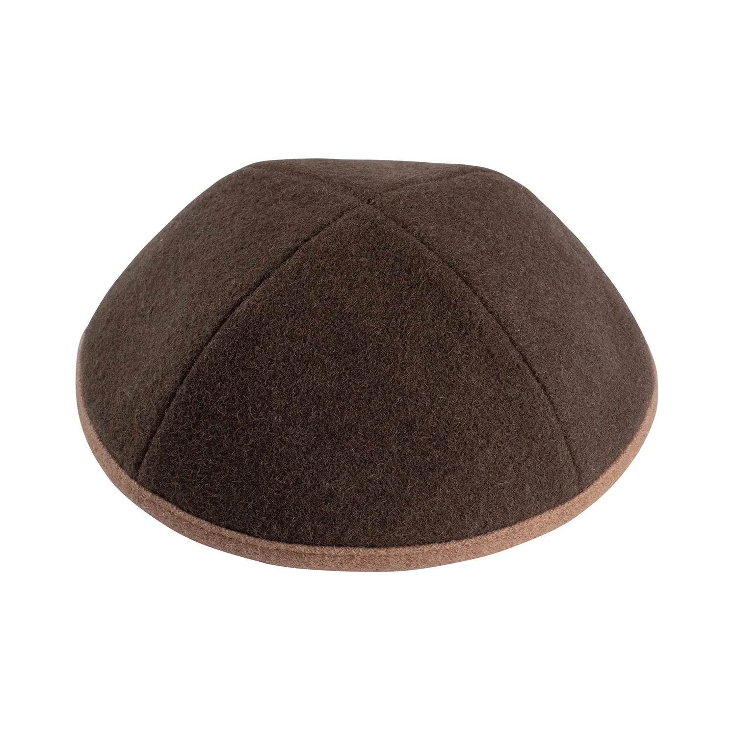 IKIPPAH WOOL W/ LEATHER RIM YARMULKE - Image 6