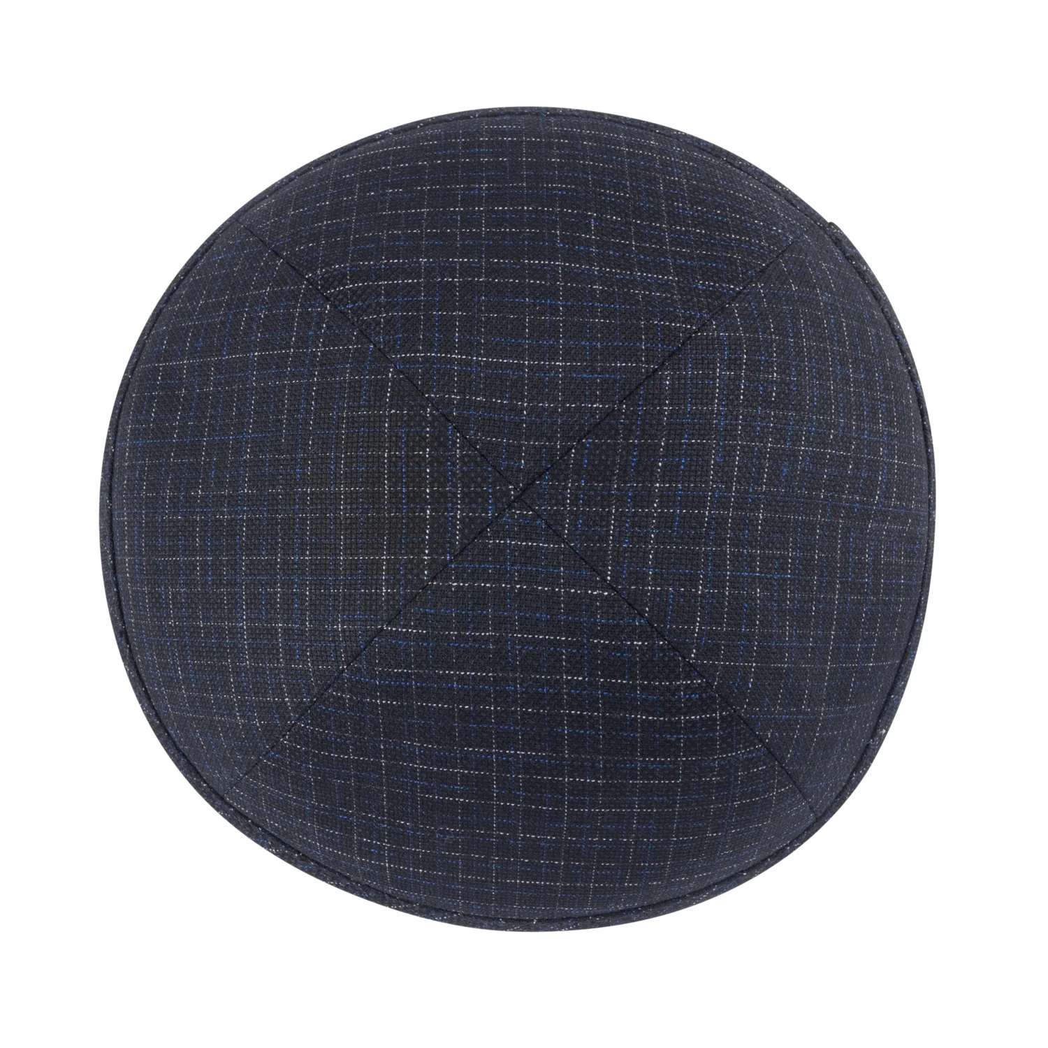 IKIPPAH BLACK & BLUE ETCH YARMULKE - Image 2