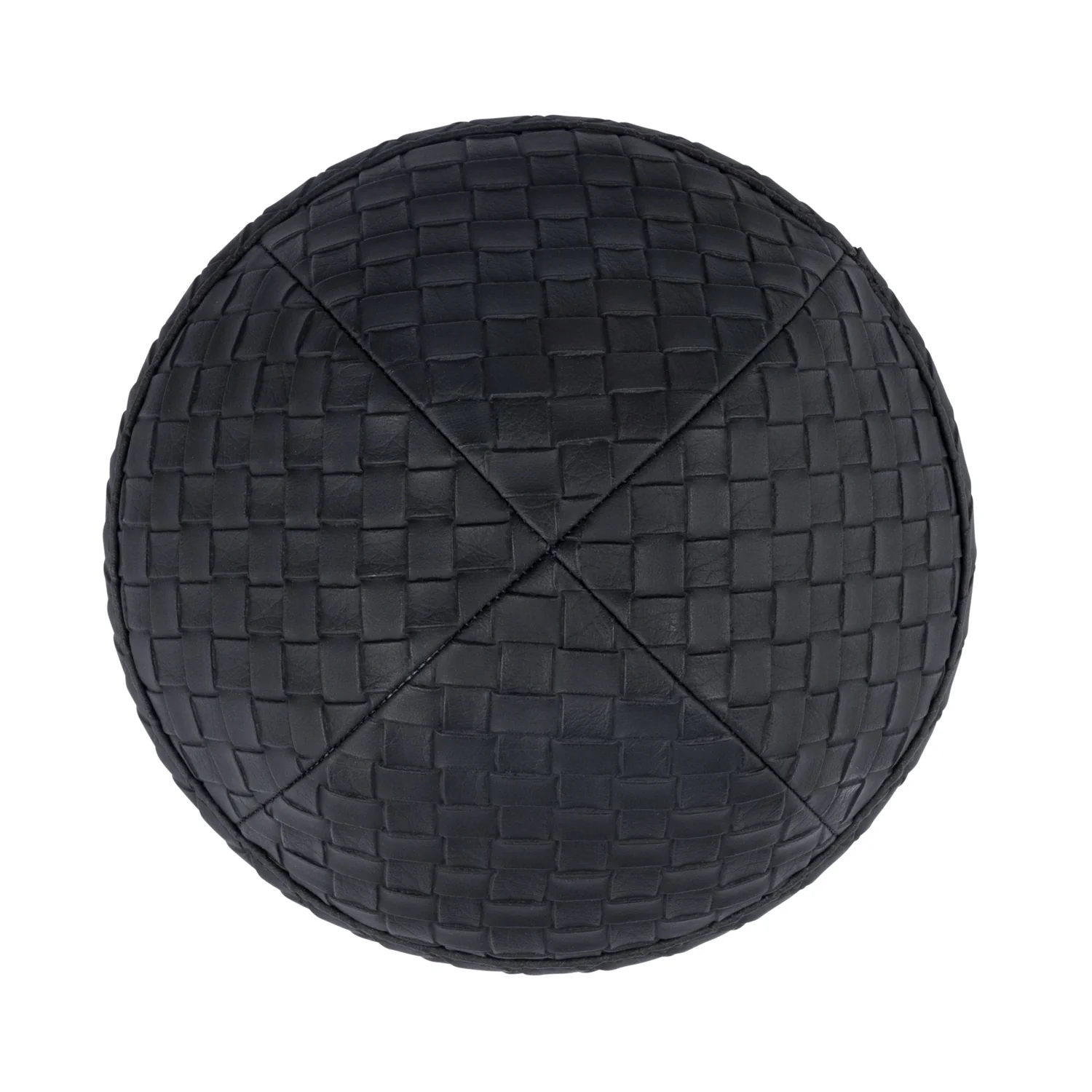 IKIPPAH WOVEN LEATHER YARMULKE - Image 2