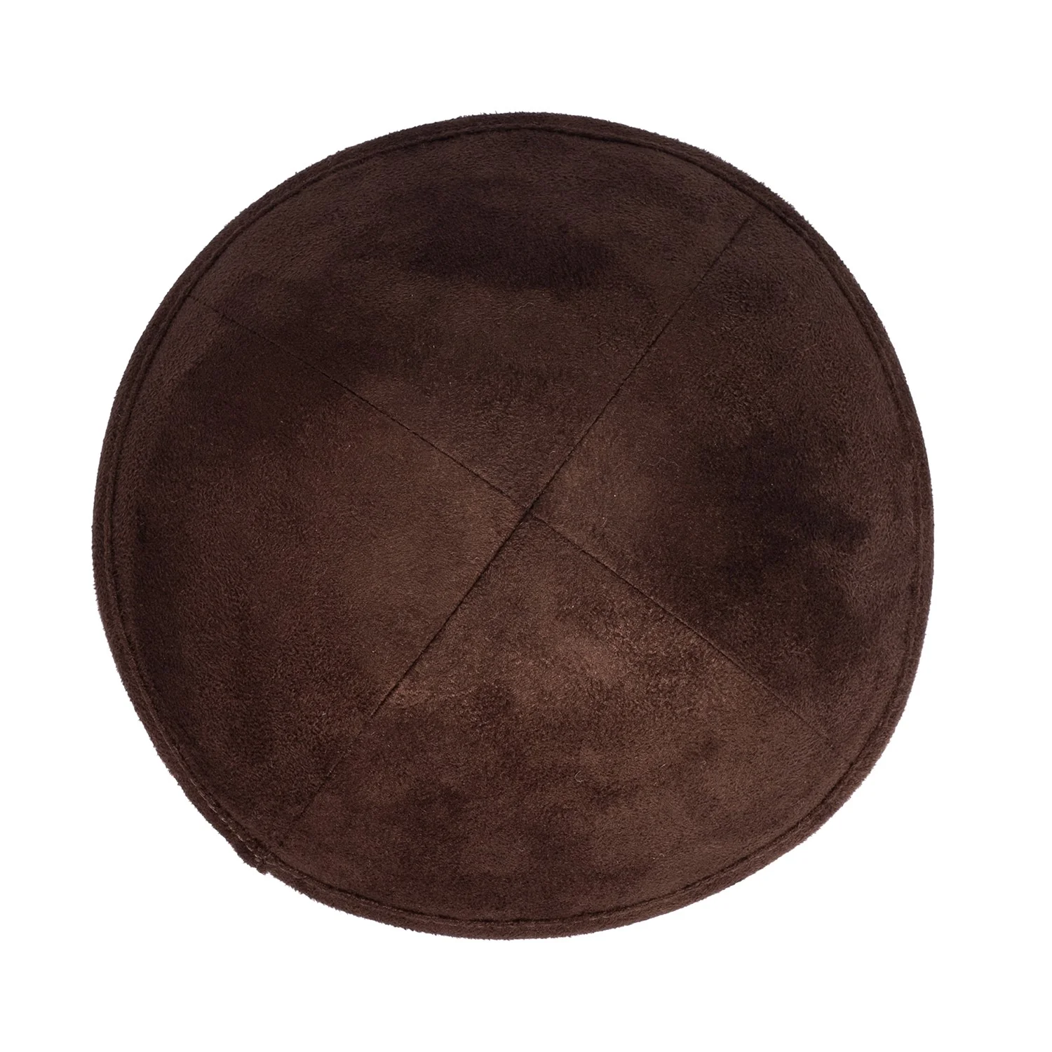 IKIPPAH BROWN SUEDE YARMULKE - Image 2