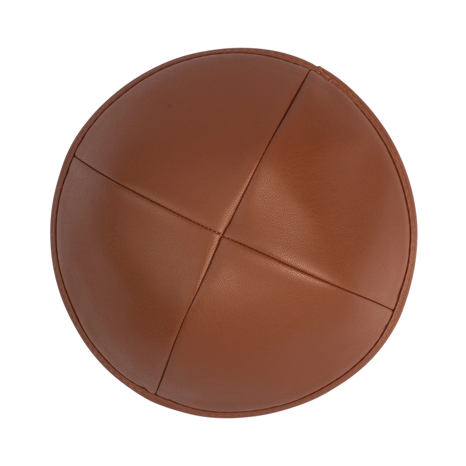 IKIPPAH CAMEL LEATHER YARMULKE - Image 2
