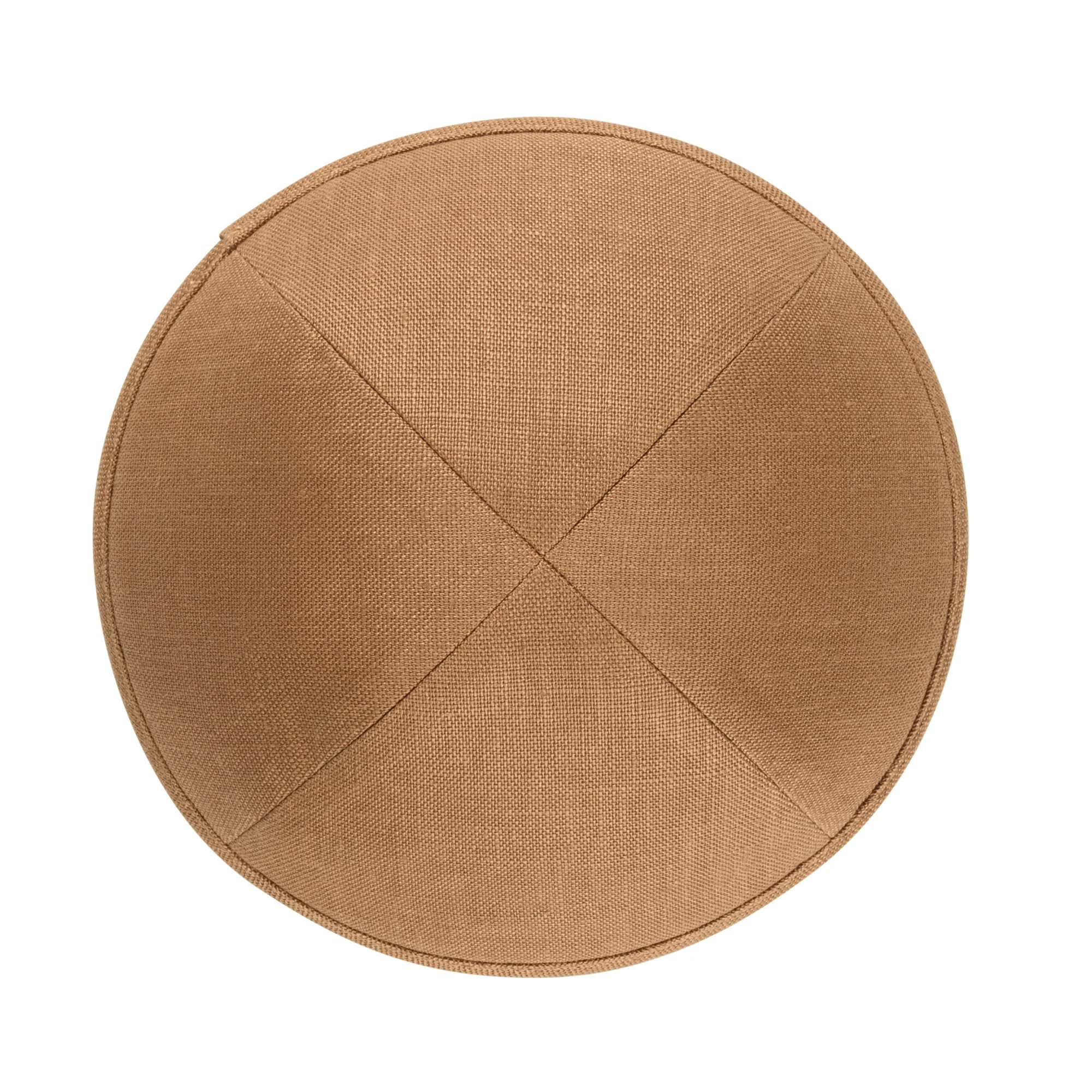 IKIPPAH CAMEL LINEN YARMULKE - Image 2