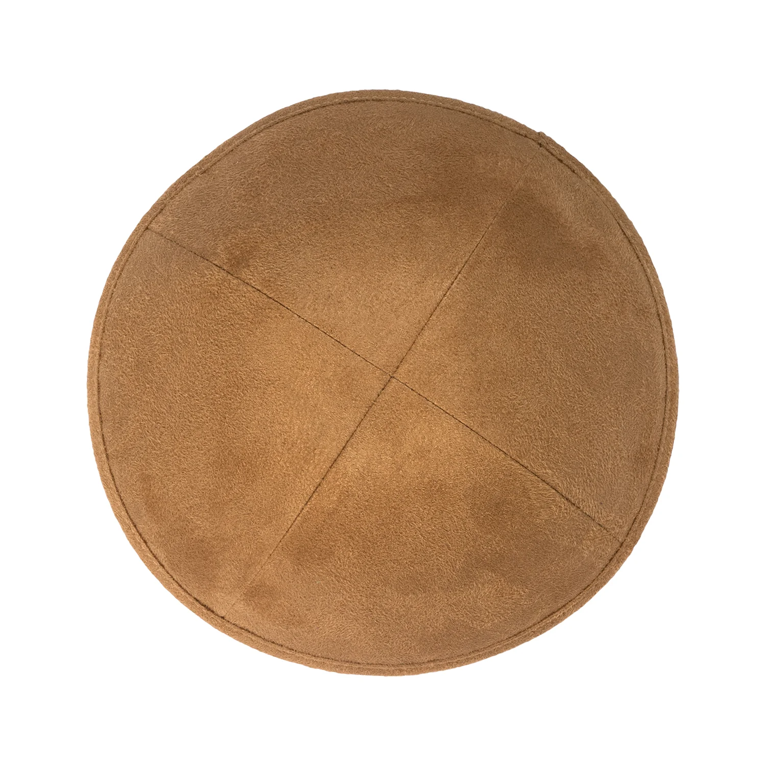 IKIPPAH CAMEL SUEDE YARMULKE - Image 2