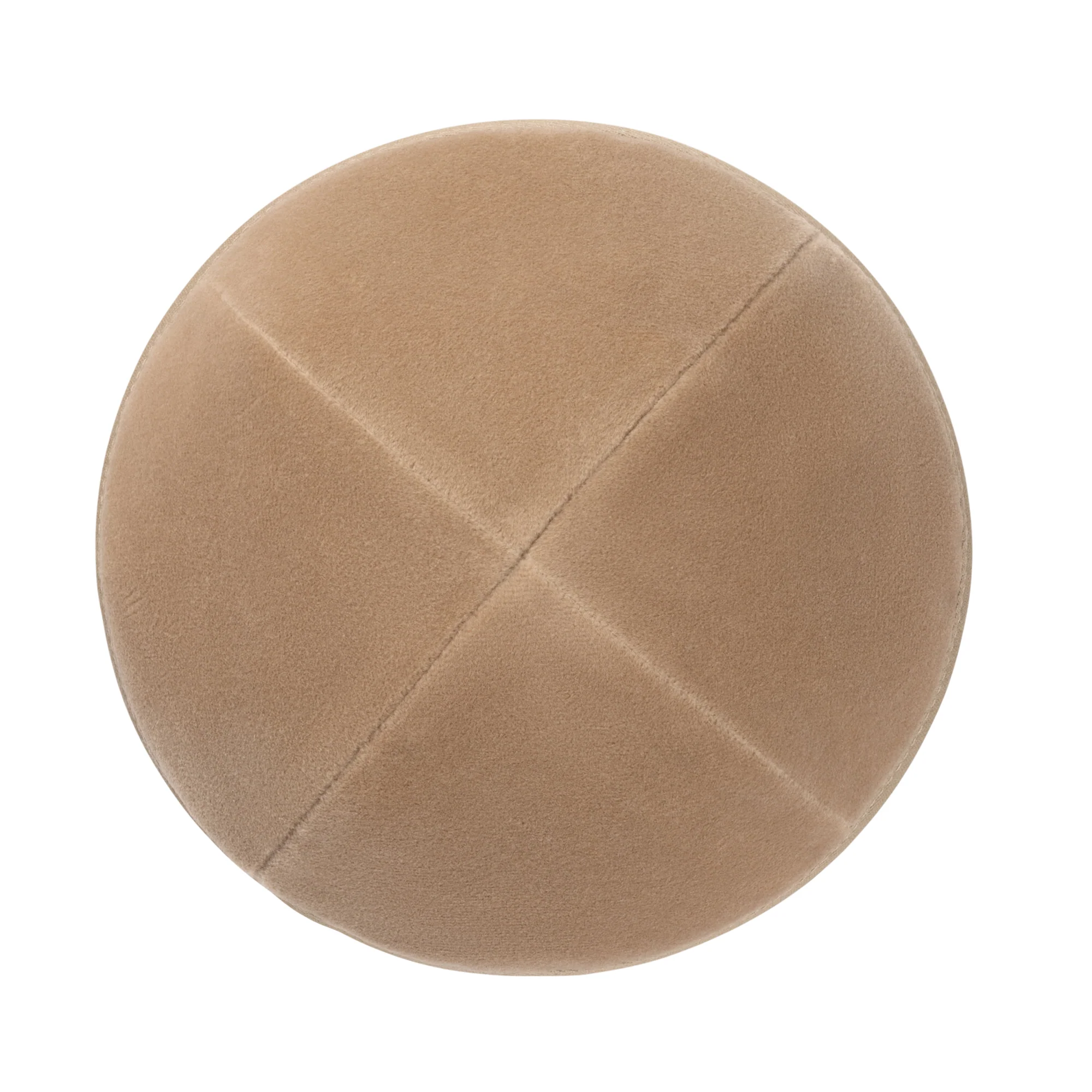IKIPPAH CAMEL VELVET YARMULKE - Image 2