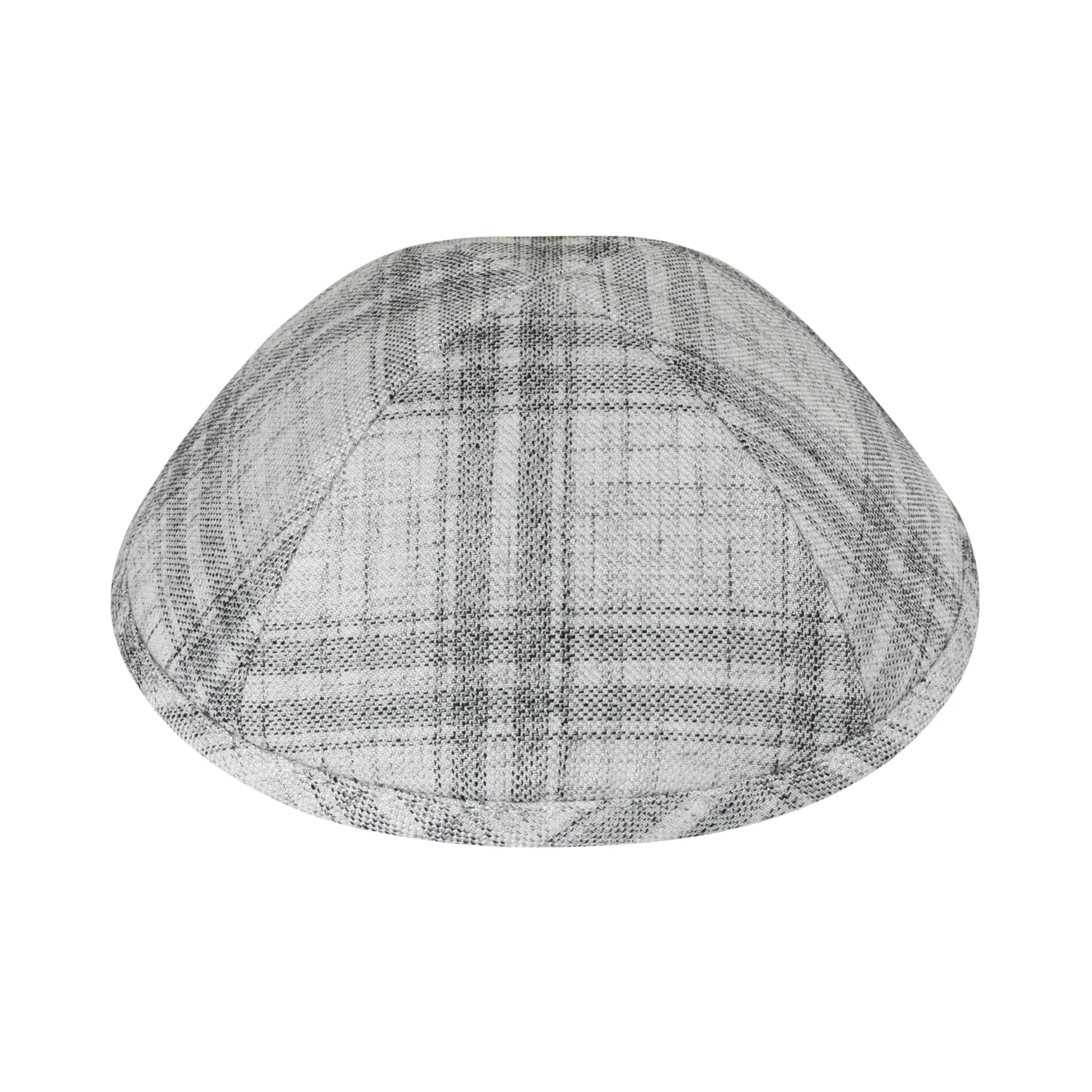 IKIPPAH FADED WHITE PLAID YARMULKE - Image 5