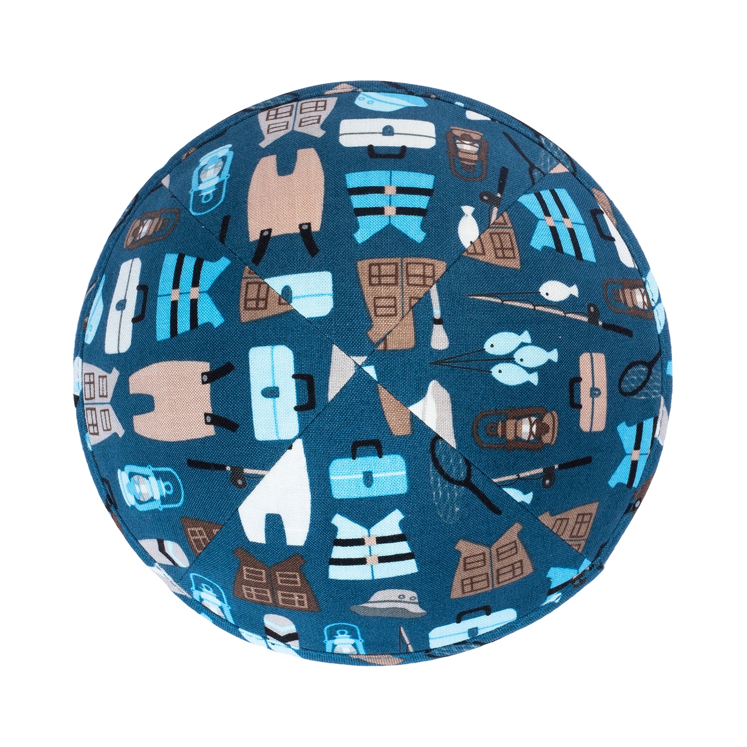 IKIPPAH GONE CAMPING - BLUE YARMULKE - Image 2