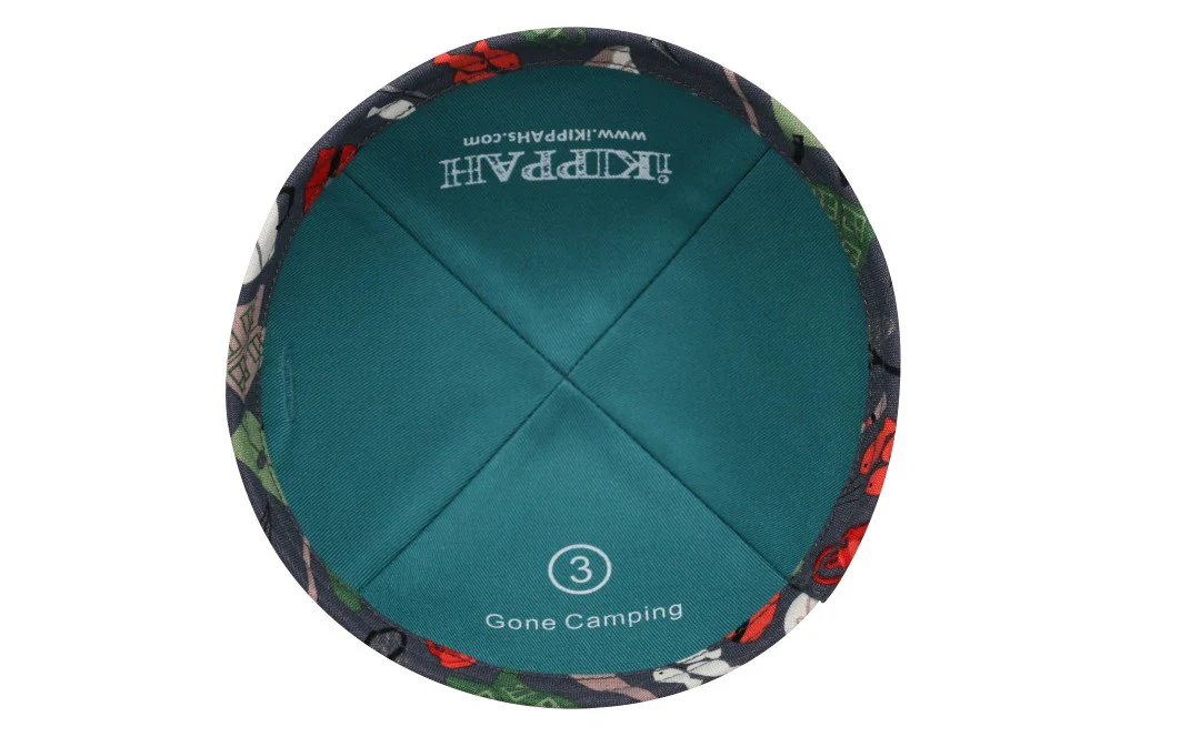IKIPPAH GONE CAMPING  - GRAY YARMULKE - Image 3