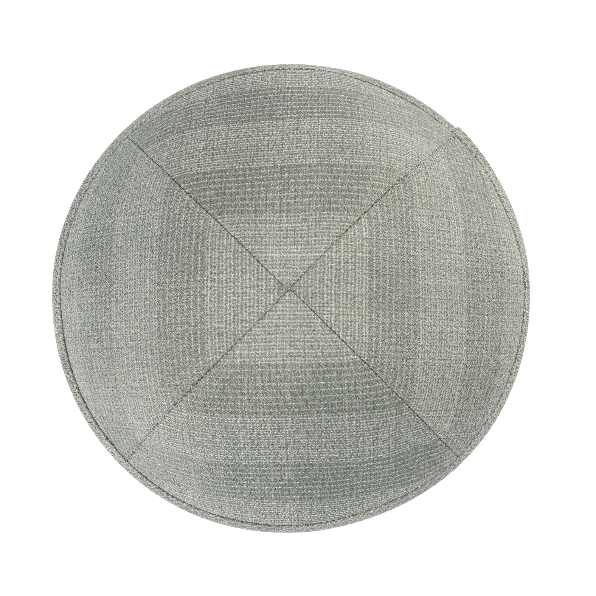 IKIPPAH GRAY ON GRAY PLAID YARMULKE - Image 2