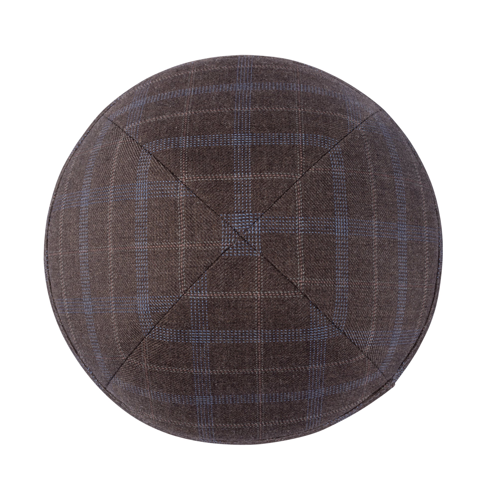 IKIPPAH GRAY TONES PLAID YARMULKE - Image 2