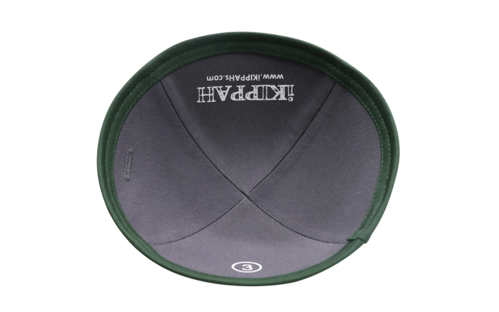 IKIPPAH HUNTER GREEN SUITING YARMULKE - Image 3