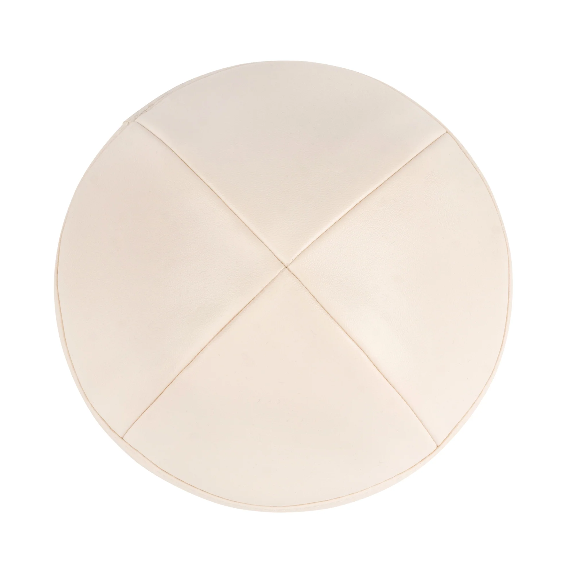 IKIPPAH IVORY LEATHER YARMULKE - Image 2