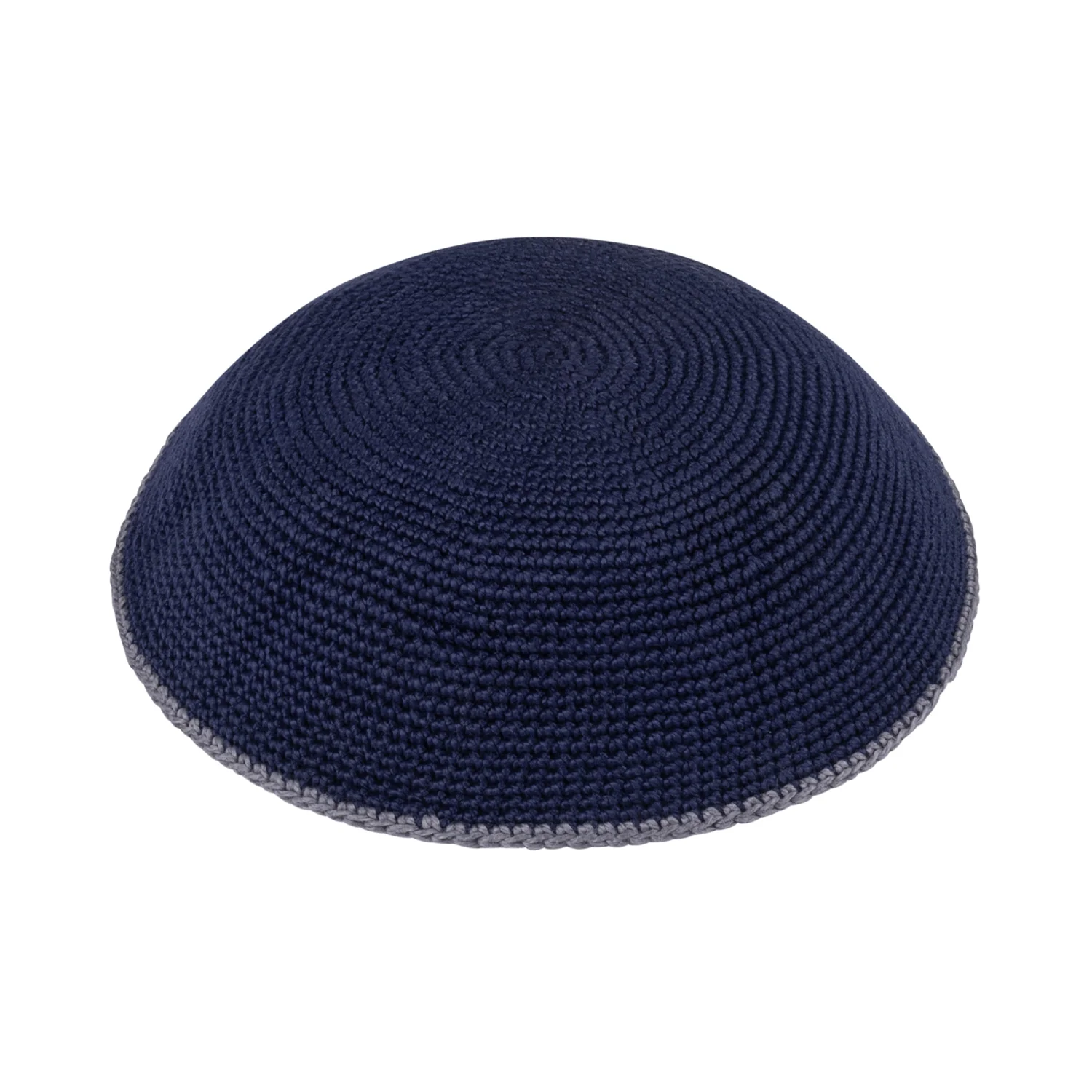 IKIPPAH KNIT WITH COLORED RIM YARMULKE - Image 3