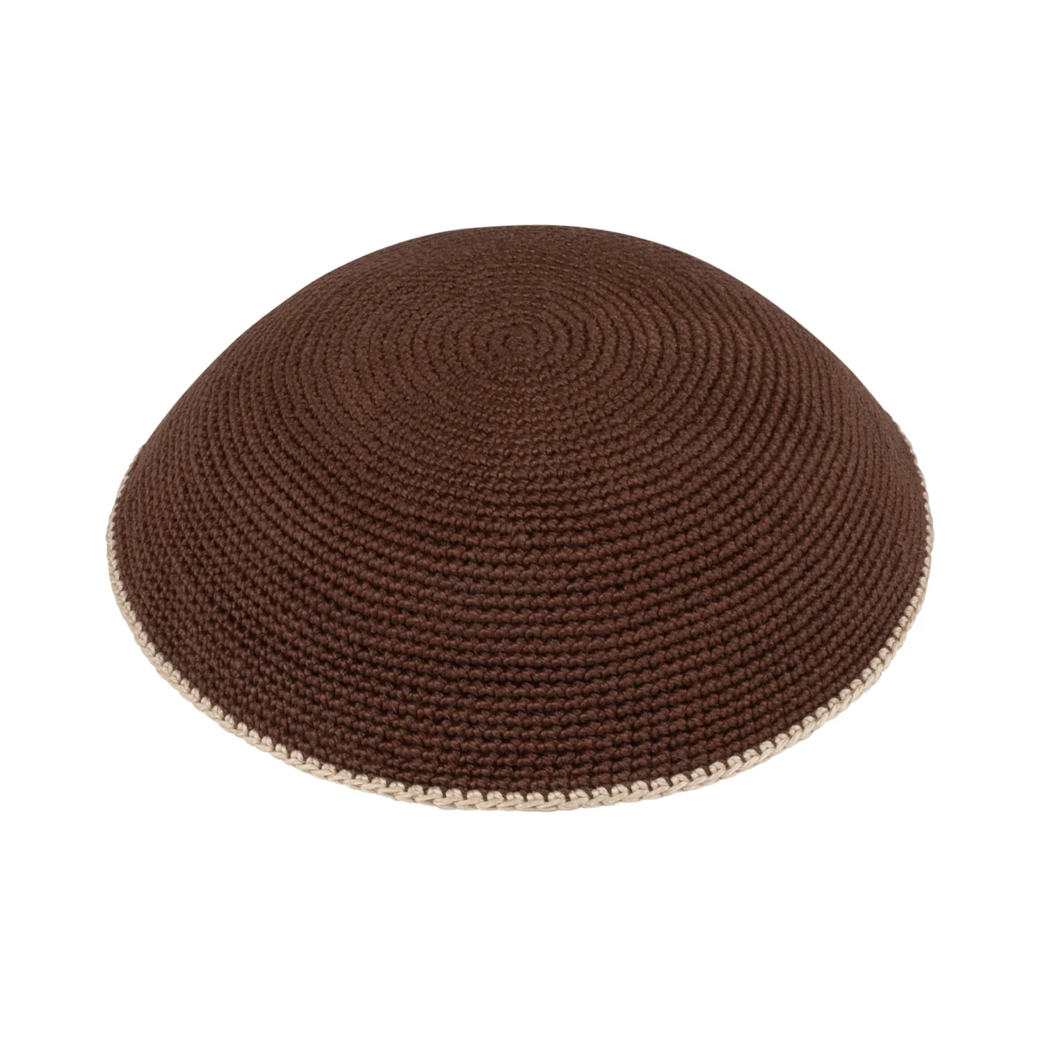IKIPPAH KNIT WITH COLORED RIM YARMULKE - Image 4