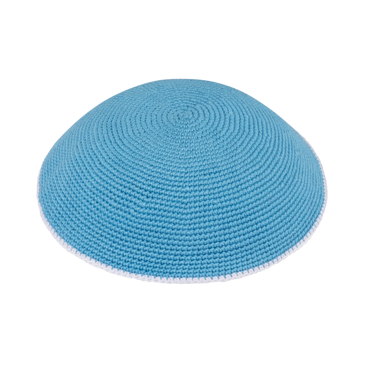 IKIPPAH KNIT WITH COLORED RIM YARMULKE - Image 5
