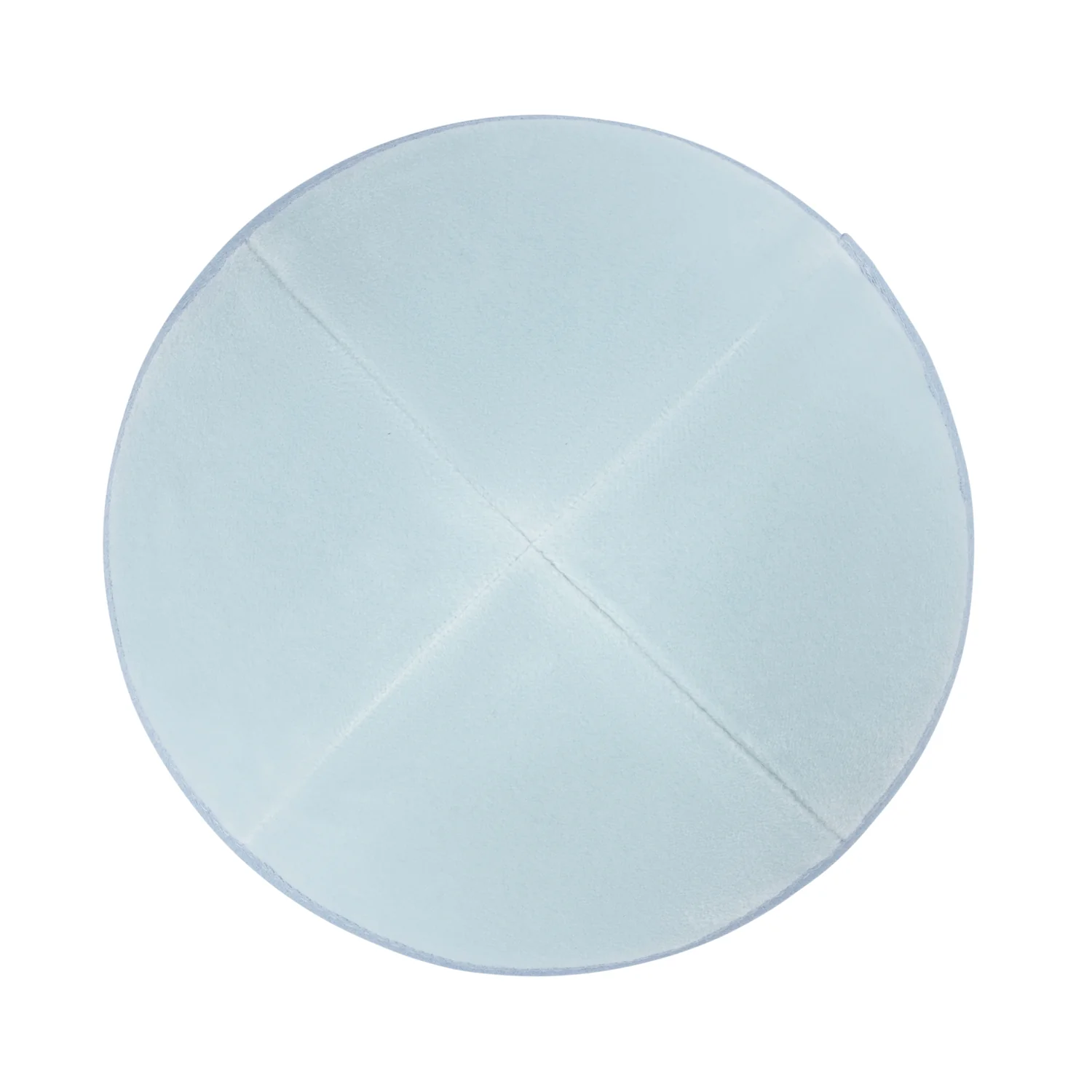 IKIPPAH LIGHT BLUE VELVET YARMULKE - Image 2
