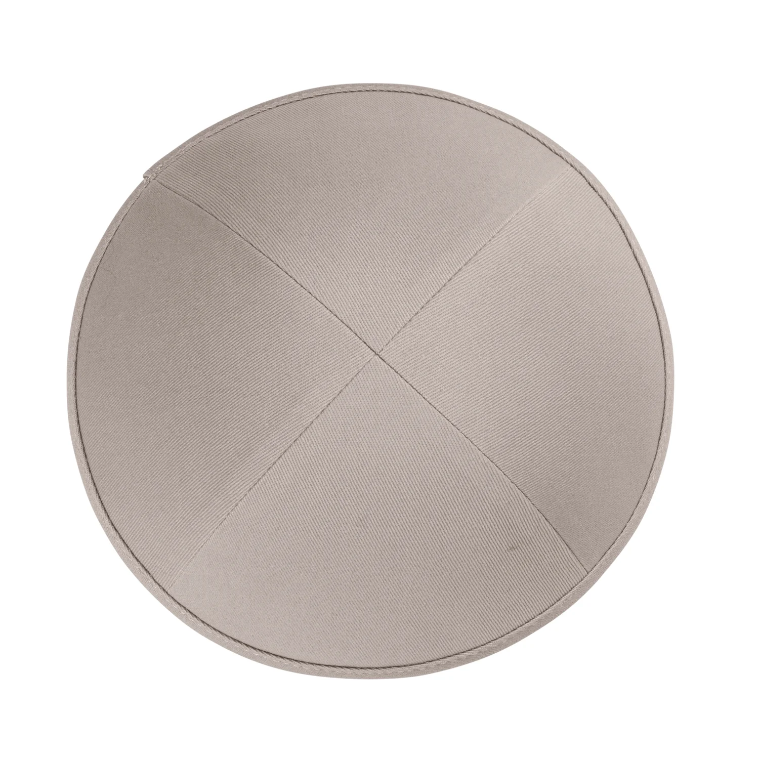 IKIPPAH LIGHT GRAY COTTON YARMULKE - Image 2