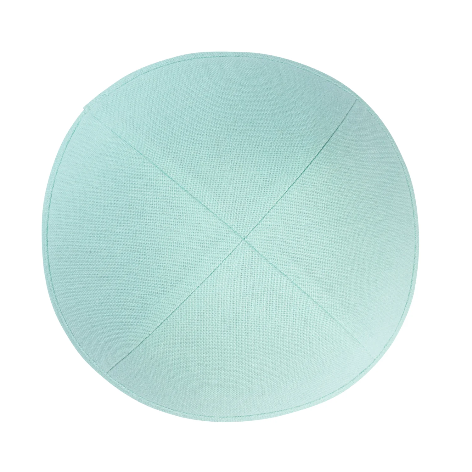 IKIPPAH MINT LINEN YARMULKE - Image 2