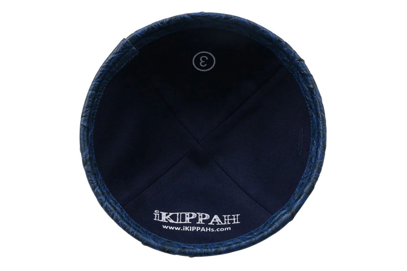 IKIPPAH CROCODILE LEATHER YARMULKE - Image 3