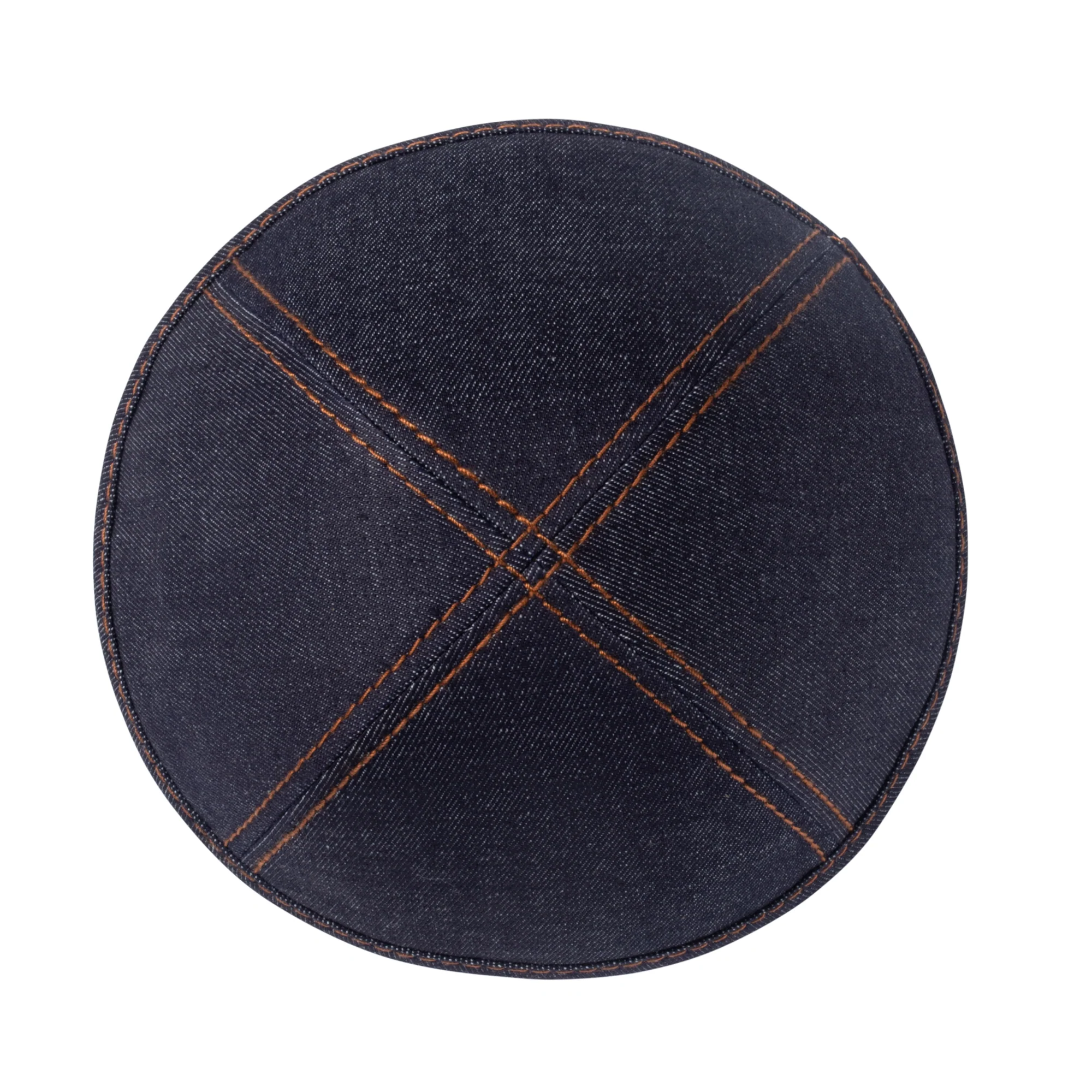 IKIPPAH DENIM W/ DOUBLE STITCHING YARMULKE - Image 2