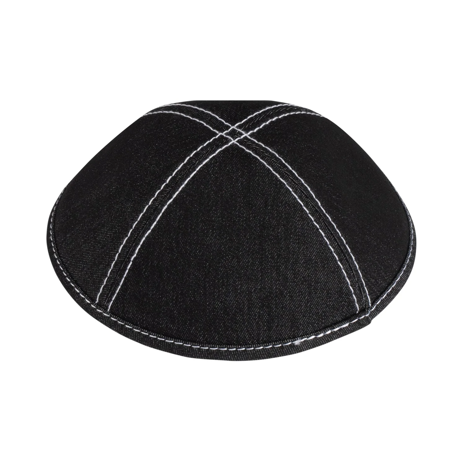 IKIPPAH DENIM W/ DOUBLE STITCHING YARMULKE - Image 3