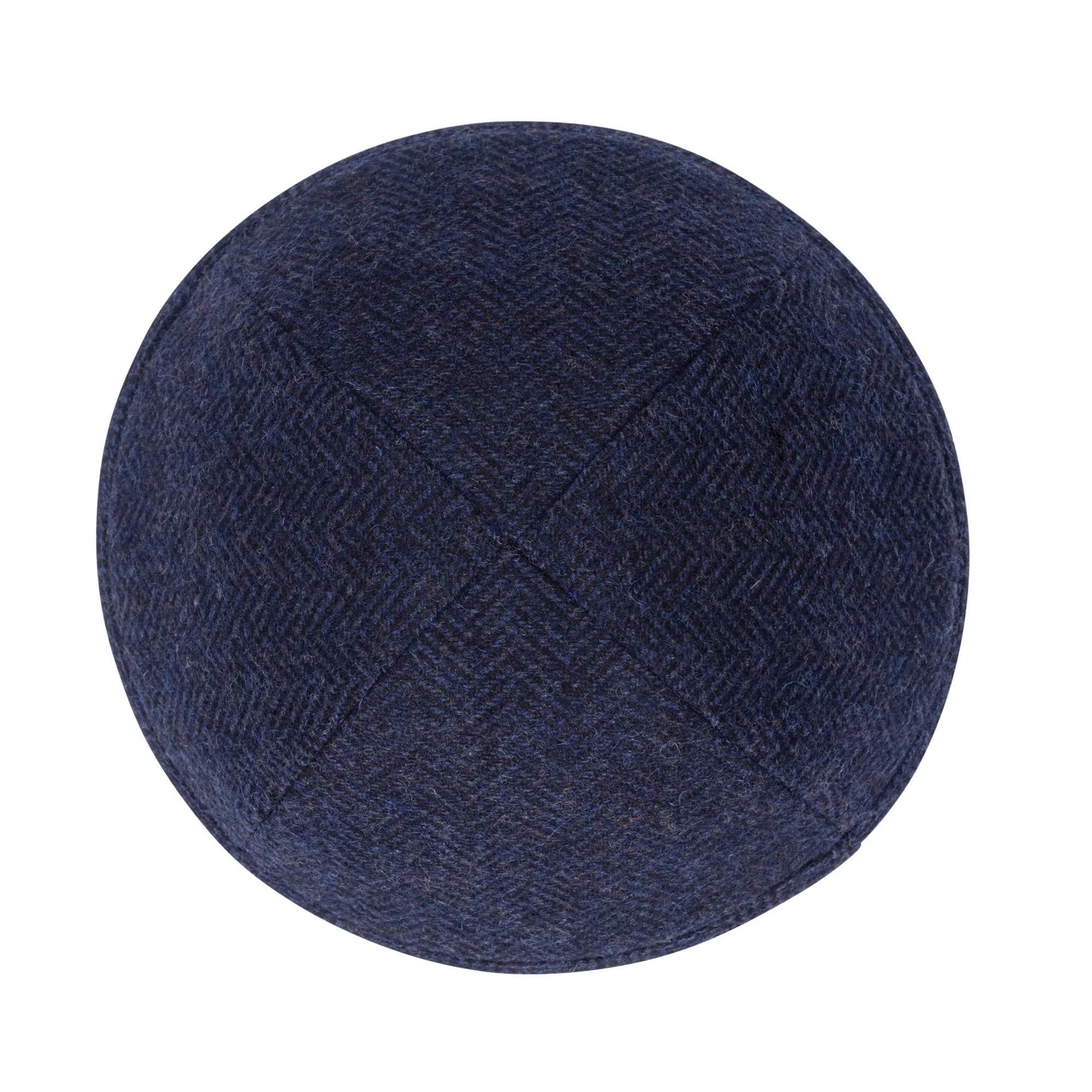 IKIPPAH NAVY HERRINGBONE YARMULKE - Image 2