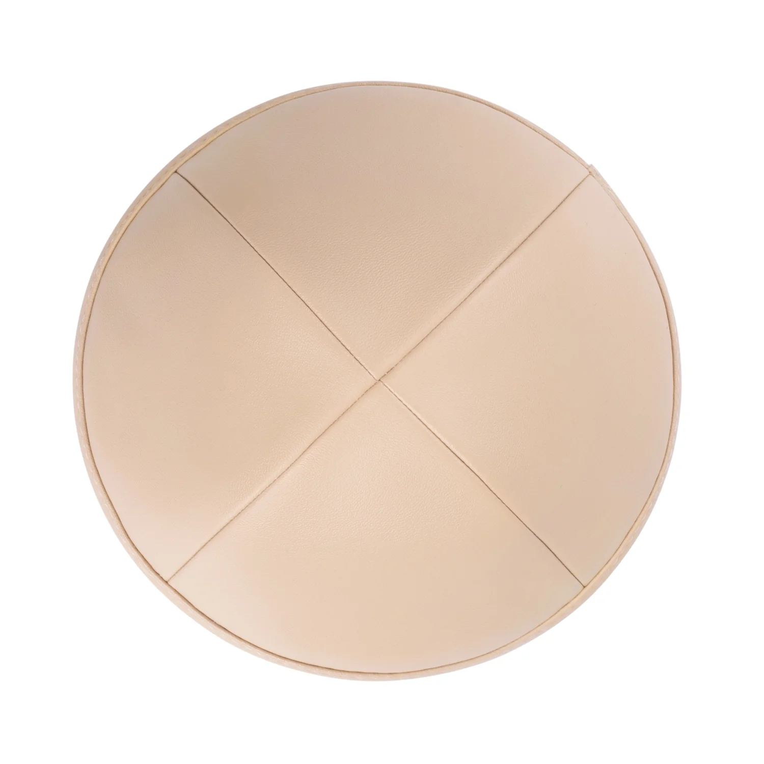 IKIPPAH LATTE LEATHER YARMULKE - Image 2