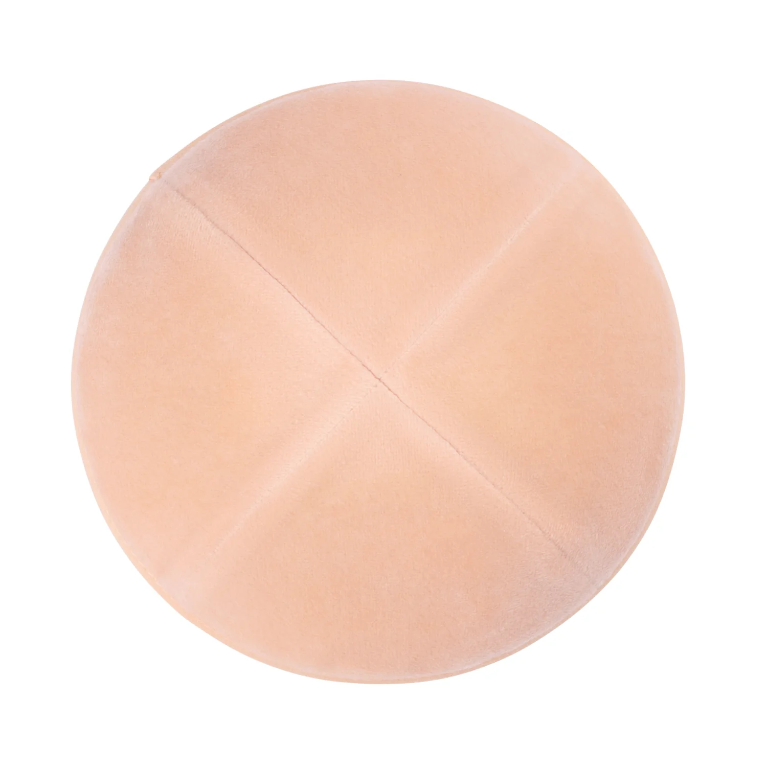 IKIPPAH PEACH VELVET YARMULKE - Image 2