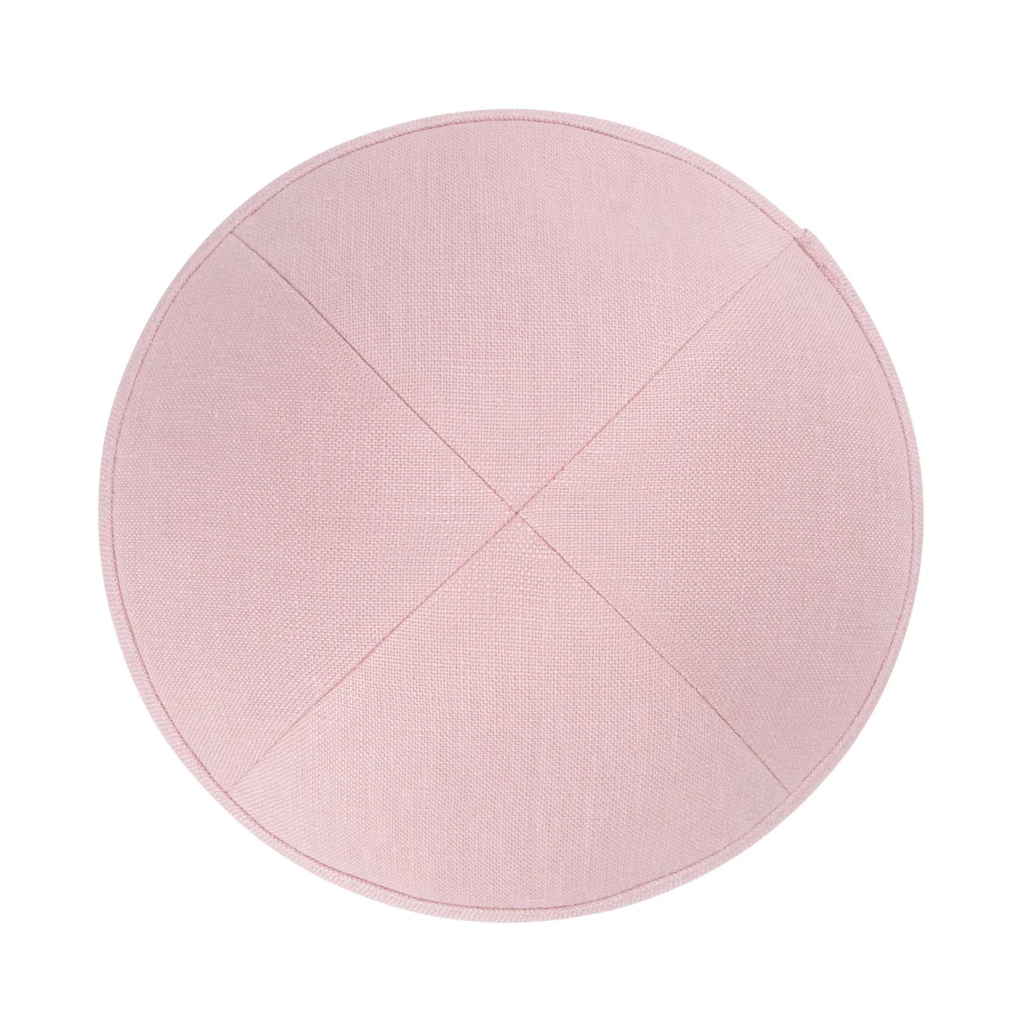 IKIPPAH ROSE PINK LINEN YARMULKE - Image 2