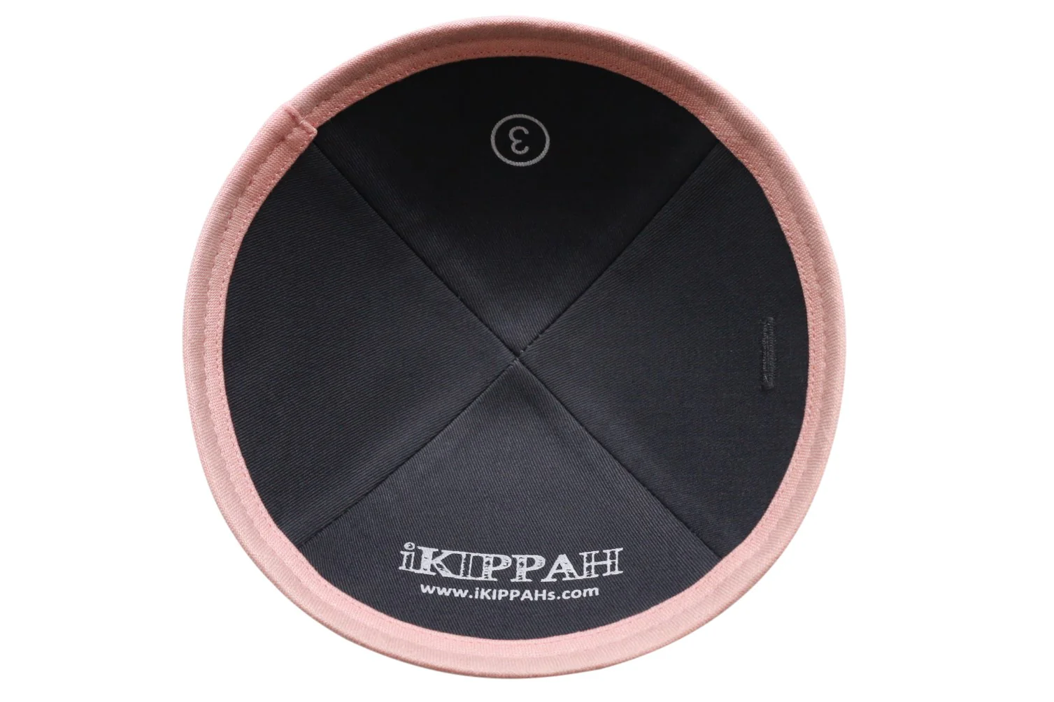 IKIPPAH SALMON LINEN YARMULKE - Image 3