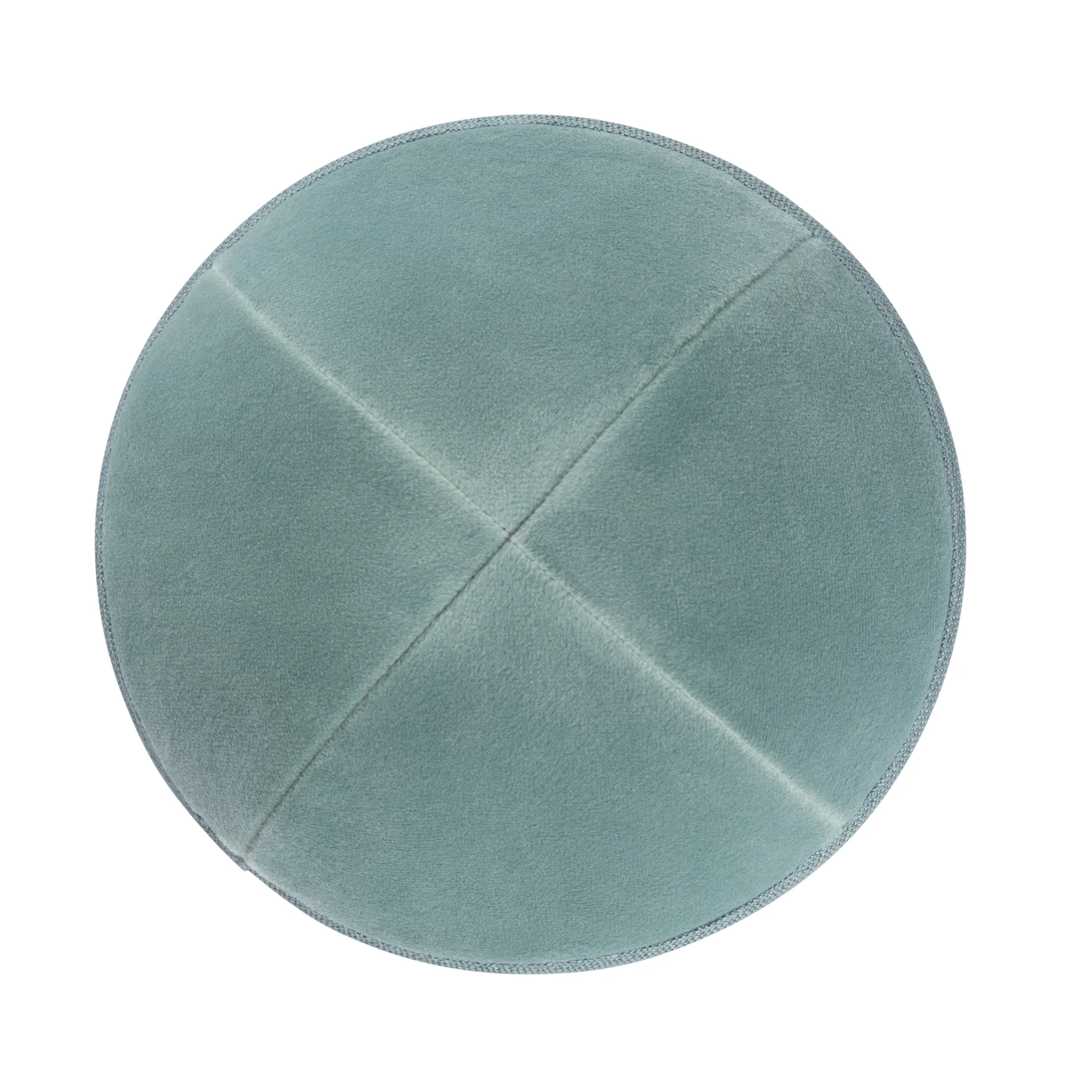 IKIPPAH SEA GREEN VELVET YARMULKE - Image 2
