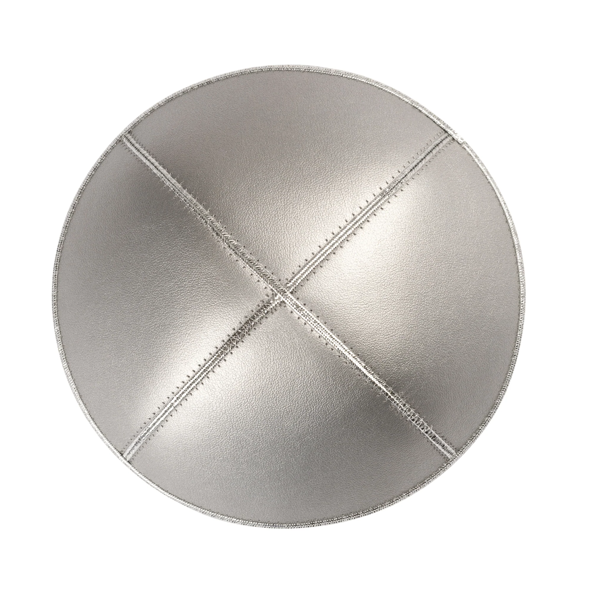 IKIPPAH FLAT SUEDE LEATHER YARMULKE - Image 2