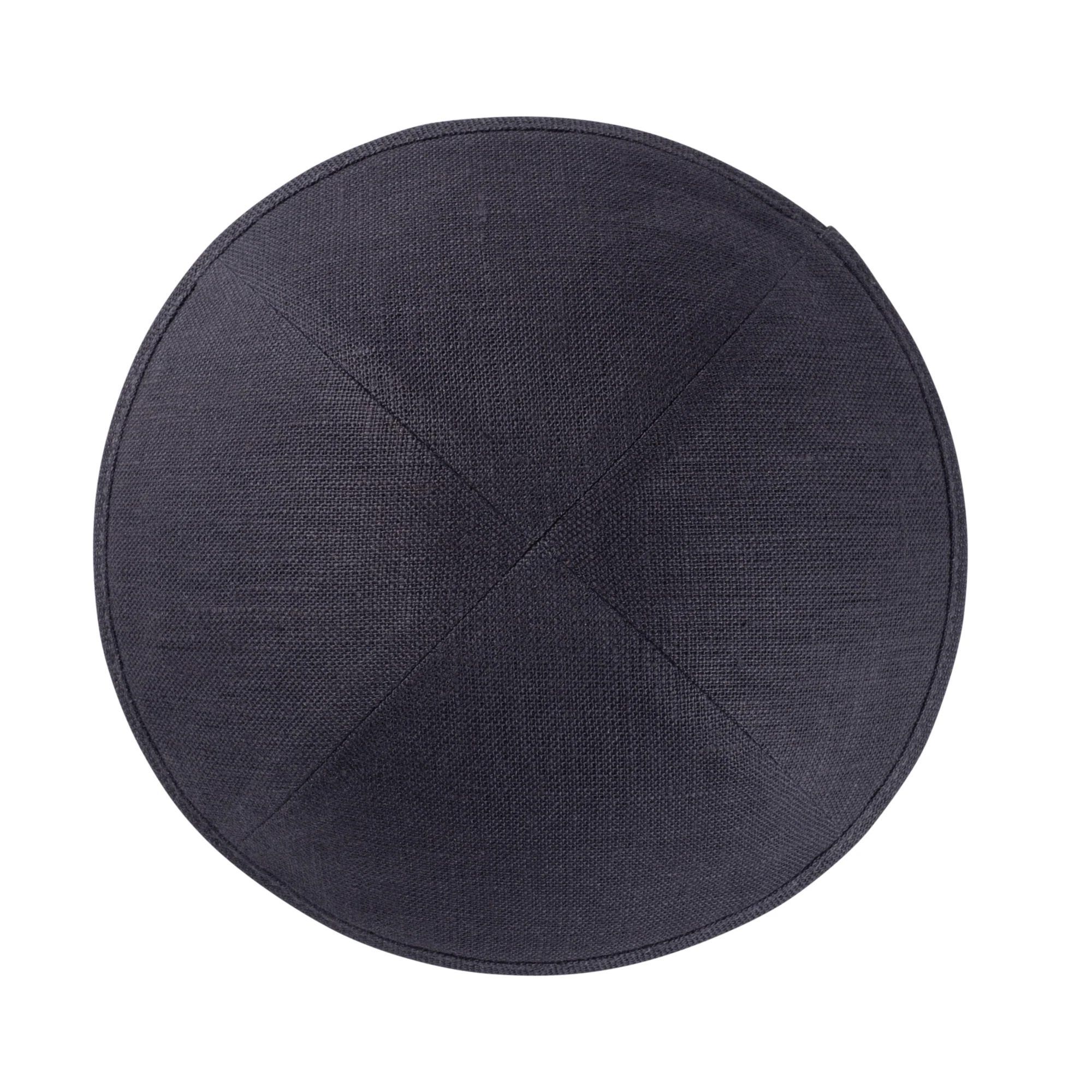 IKIPPAH CHARCOAL LINEN YARMULKE - Image 2
