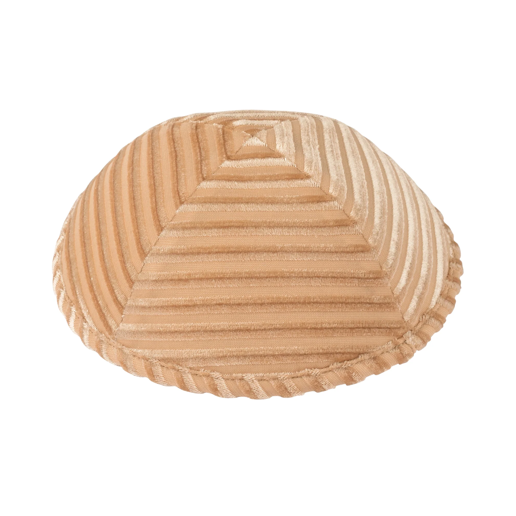 IKIPPAH STRIPED VELVET YARMULKE - Image 5