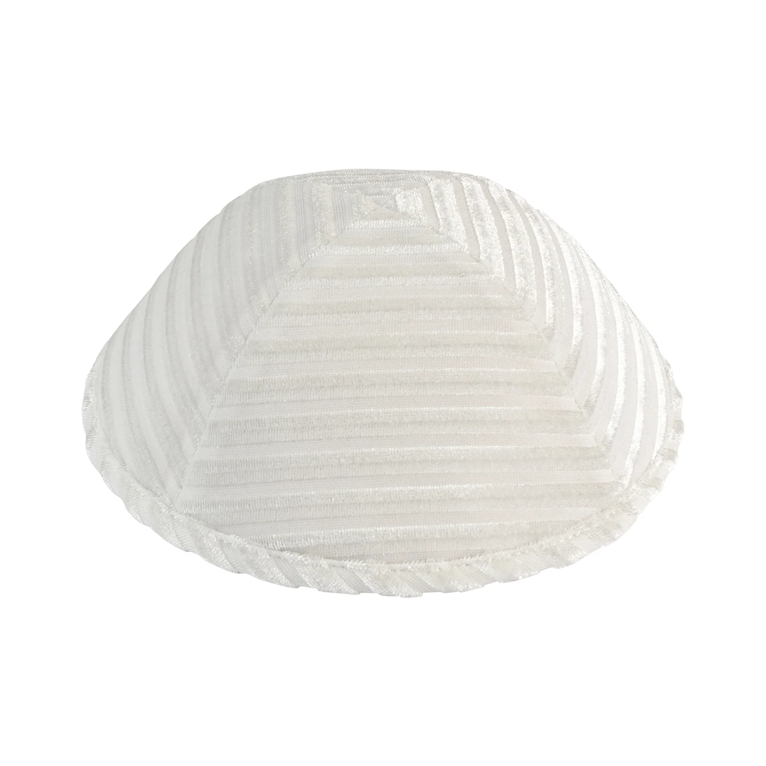 IKIPPAH STRIPED VELVET YARMULKE - Image 6