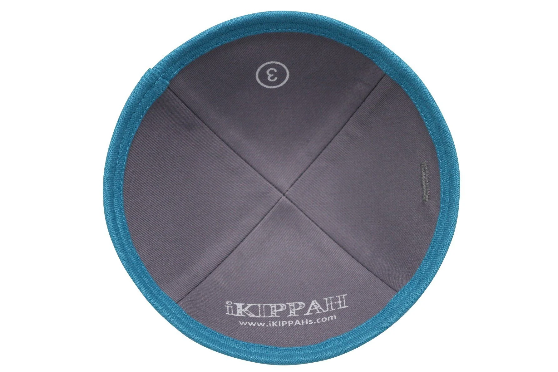 IKIPPAH TIFFANY BLUE LINEN YARMULKE - Image 3