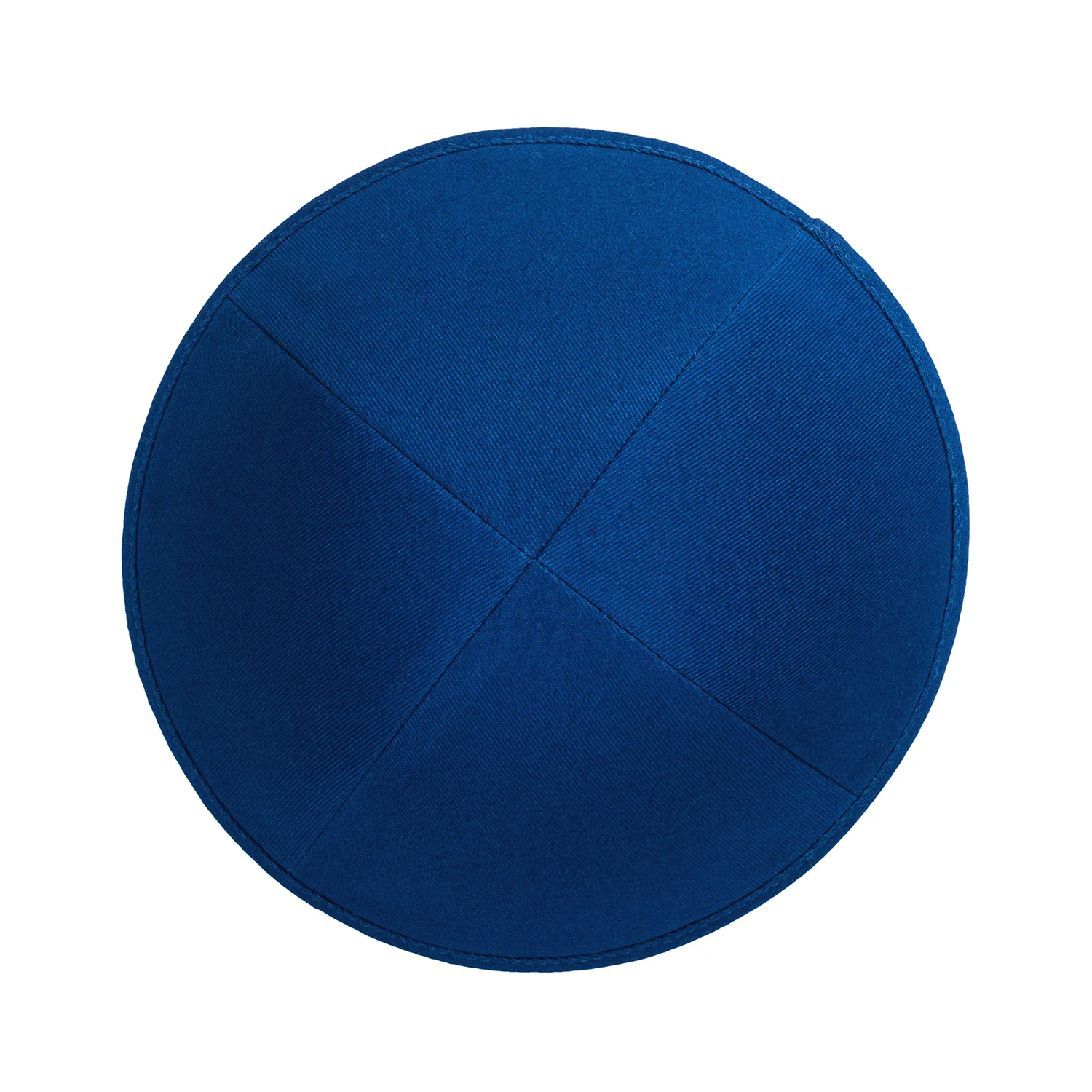 IKIPPAH ROYAL BLUE COTTON YARMULKE - Image 2