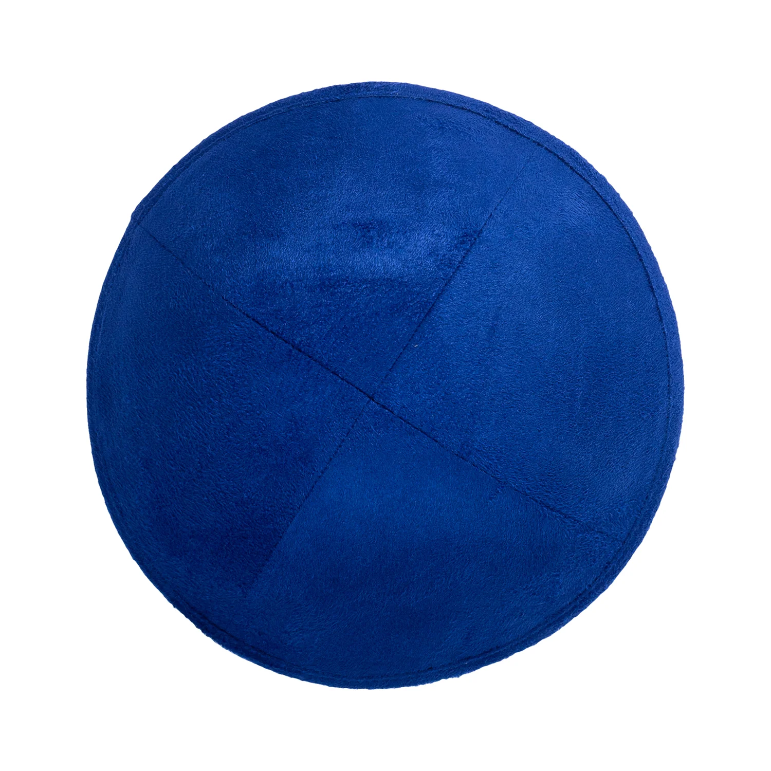 IKIPPAH ROYAL BLUE SUEDE YARMULKE - Image 2
