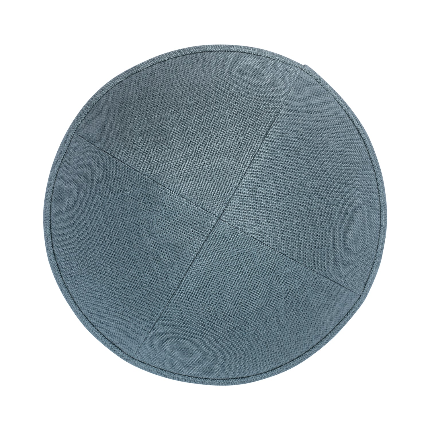 IKIPPAH SEA GREEN LINEN YARMULKE - Image 2