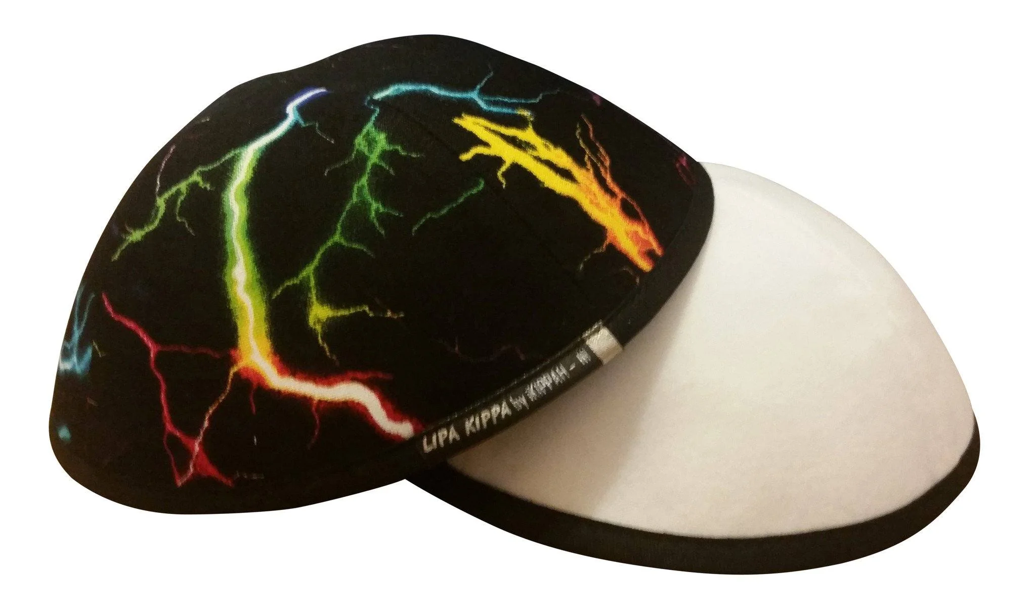 IKIPPAH LIGHTNING BOLT - GLOW IN THE DARK YARMULKE - Image 3